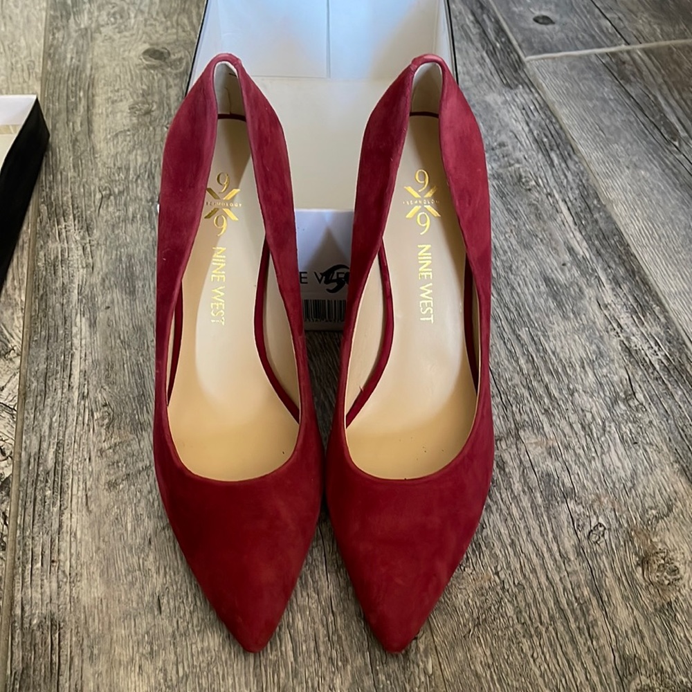 Suede heels